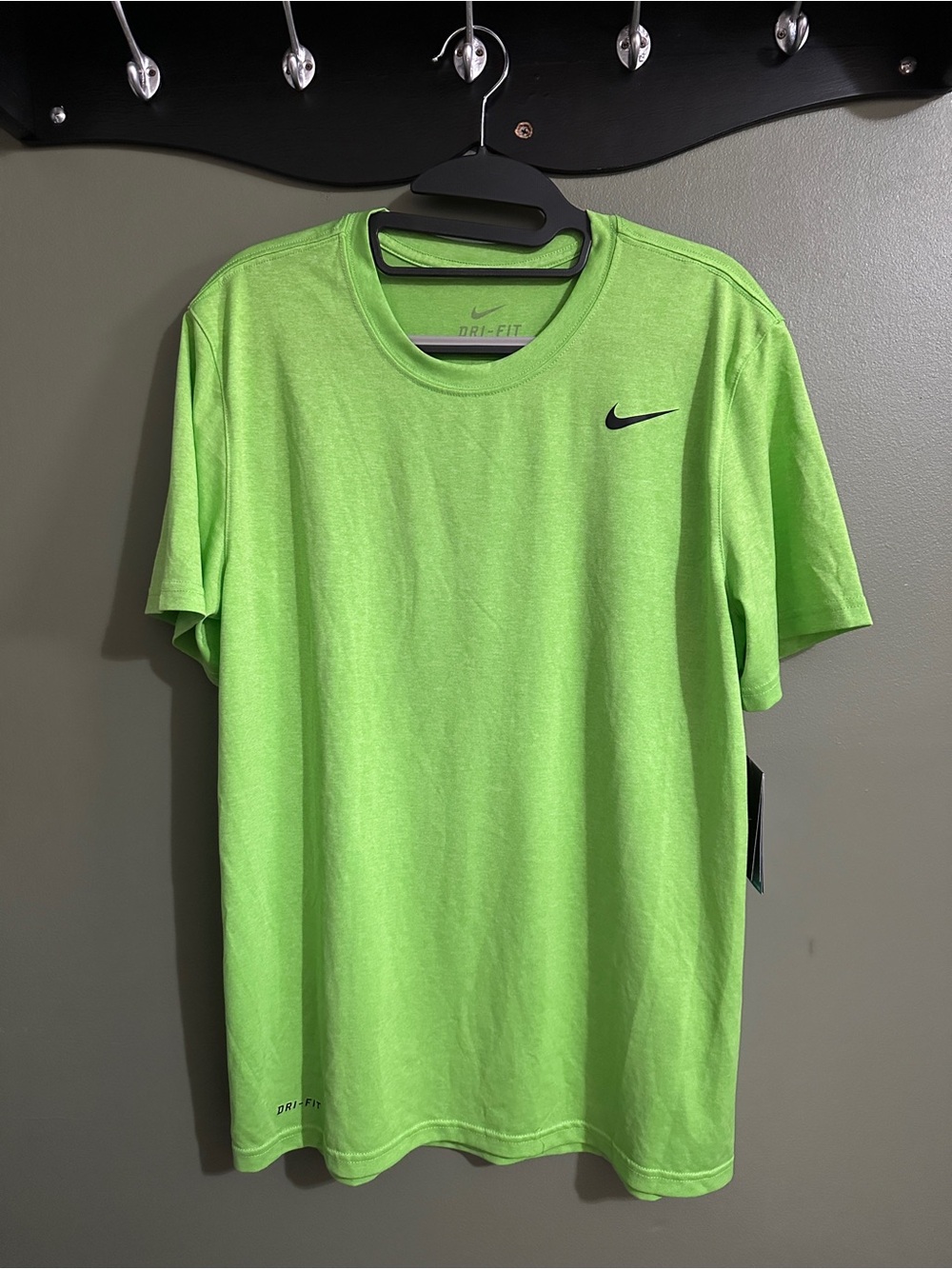Nike Men's Short Sleeve Dri-FIT Tee — Bright Green